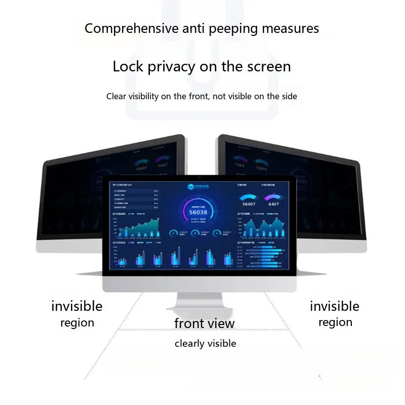 Blickschutzfolie 12,5-30 Zoll Anti-Spy-Filter für Laptop-Monitor und Desktop-Display – Detail 3