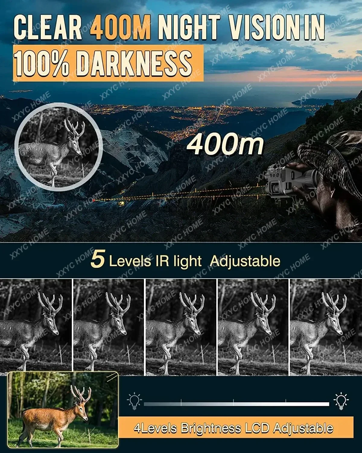 940nm Infrared Night Vision Scope CY789 Digital Night Vision Monocular 1080P HD Hunting Night Vision Recorder