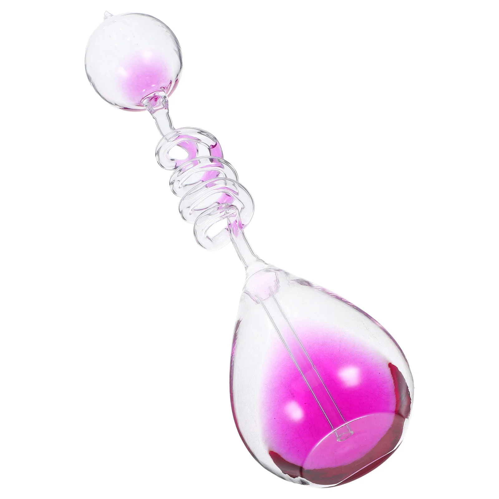 Creative Heat Transfer Bottle Desktop Decoration Purple Glass Craft Hourglass Timer Novelty Decorative Item Love Theme