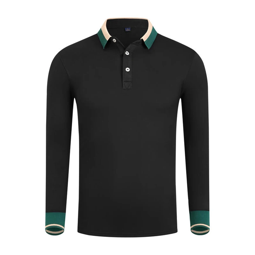 Long Sleeve Polo Shirts Custom Logo Mens T Shirt Restaurant Uniforms Women's Workwear Designer Company Team Clothes