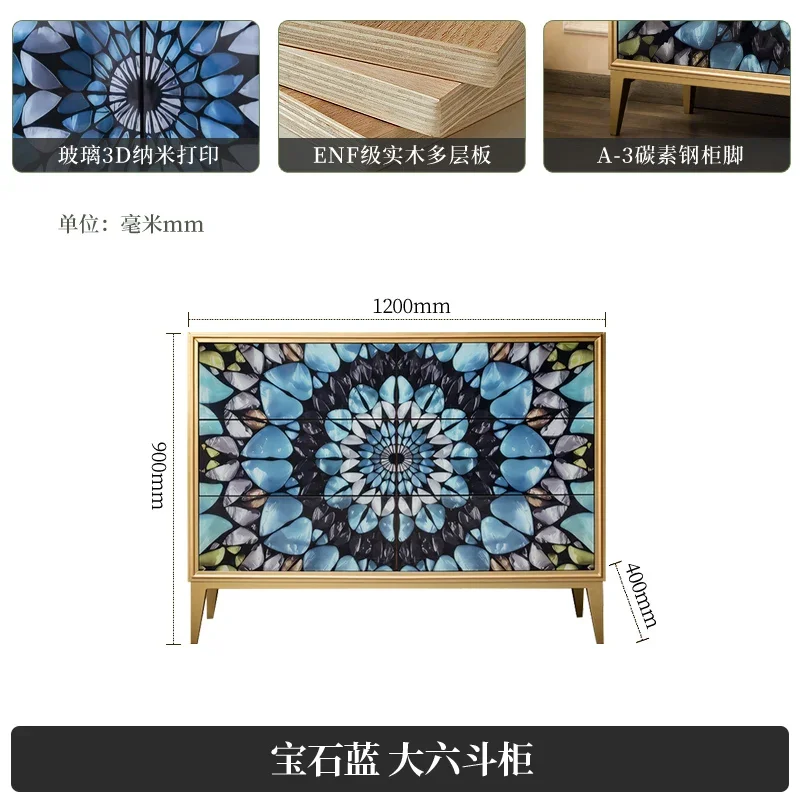 

Легкий роскошный художественный обеденный боковой шкафчик из цельного дерева, прихожая, ведро для крыльца, модель комнаты, декоративный шкаф