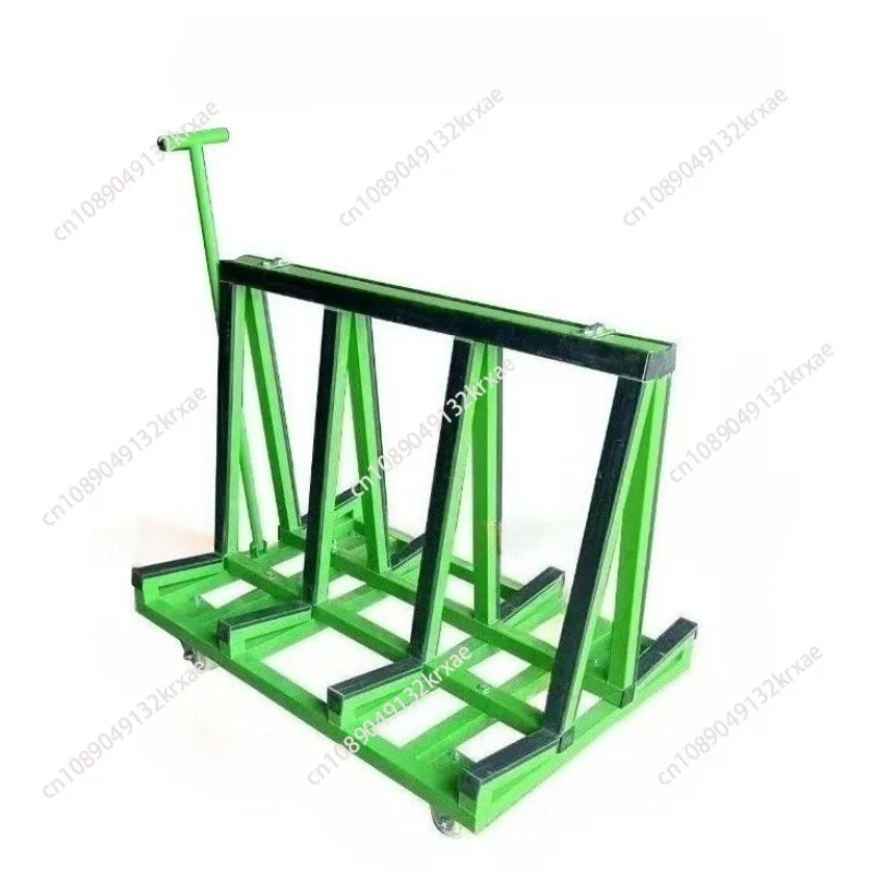 Portable Glass Transport Rack Board ，500kg  Storage Trolley Steel Trolley Glass Carry For Sheet Material