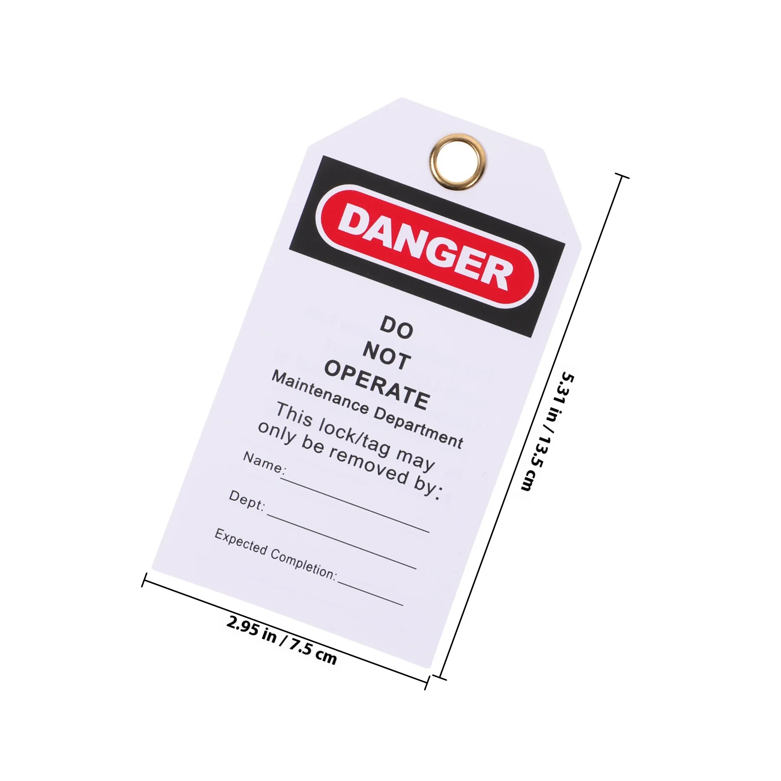 10Pcs Industrial Warning Hanging Tags Lockout Do Not Operate Equipment Repair Safety Tags Lock Out Tag Equipment Lockout Tags,