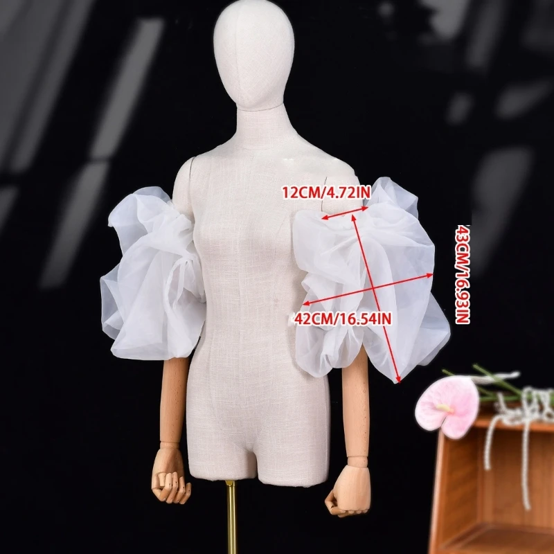  Breathable Wedding Arm Sleeves Lightweight Fabric for Bride Comfortable Fit