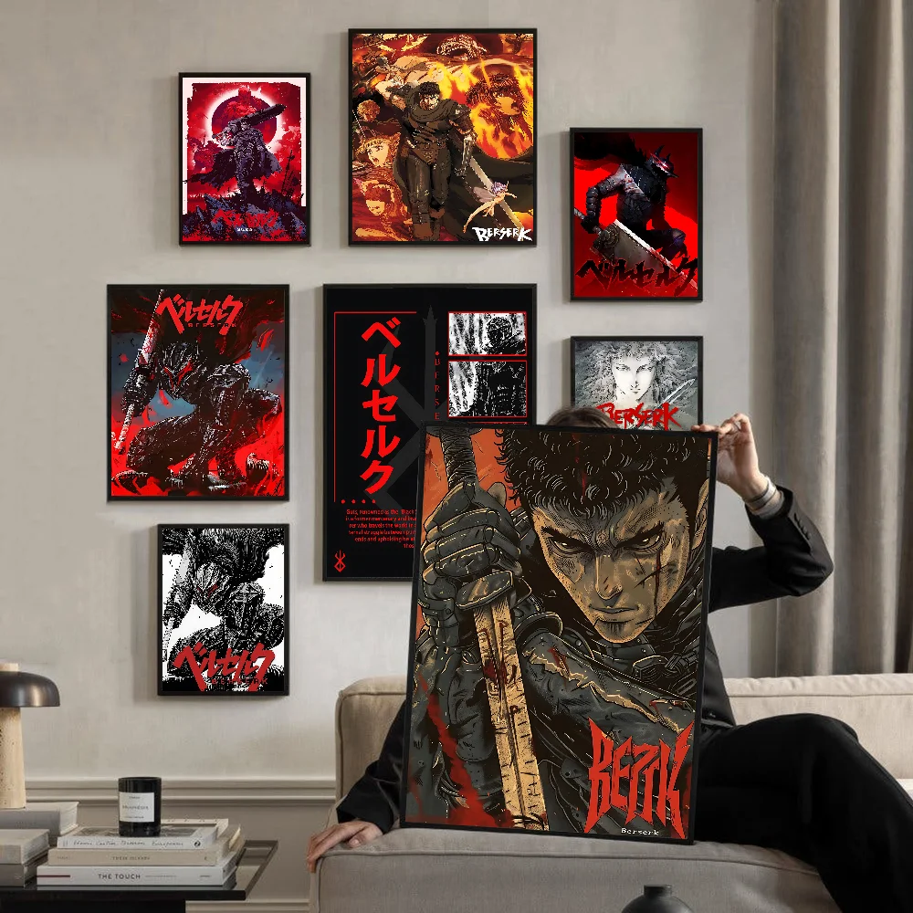 Anime B-berserk Classic Movie Posters HD Quality Poster Wall Art Painting Study Nordic Home Decor