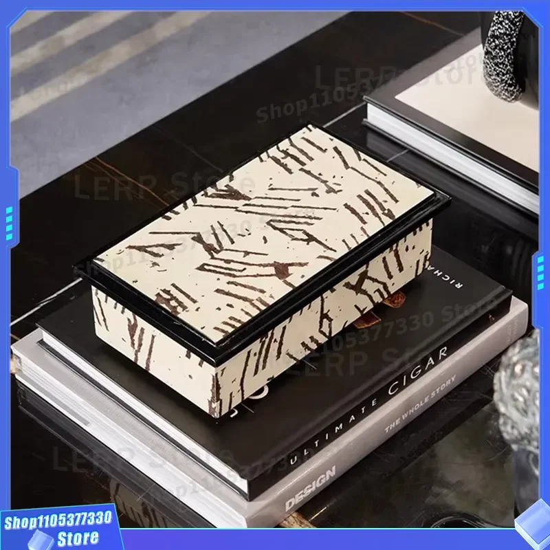 Luxury Retro Jewelry Storage Box View Shape Design Home Living Room Desktop Decoration Ornament for Study Model Room Display