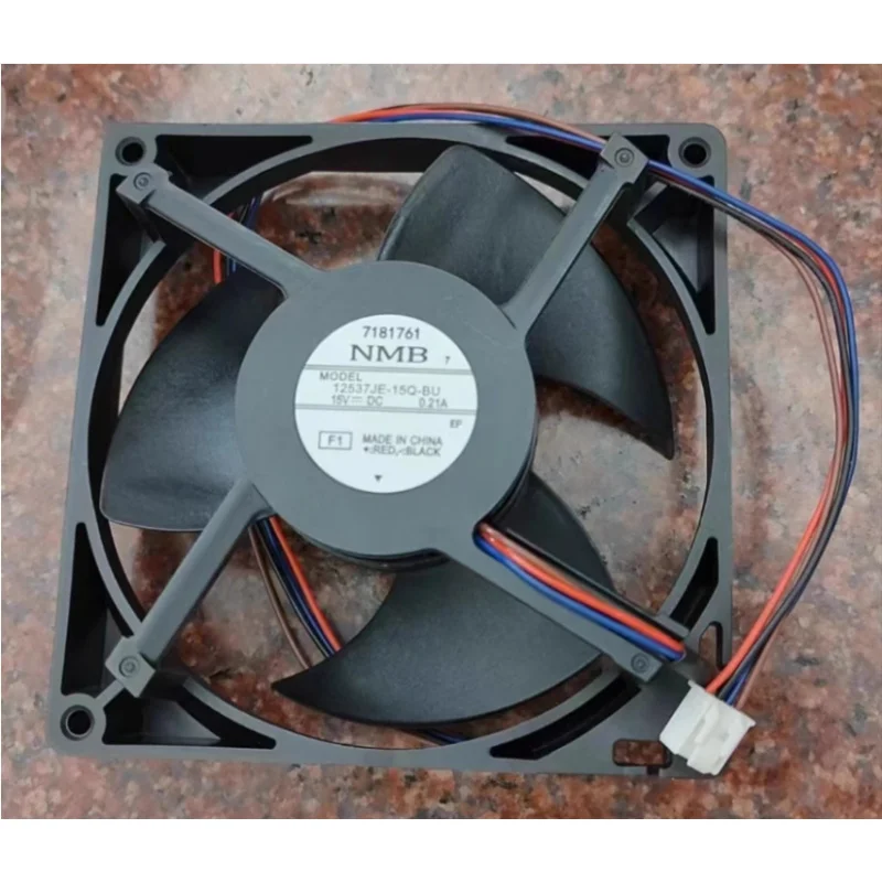 For Haier Air-cooled Refrigerator Fan Motor Fan 4-wire Model 12537JE-15Q-BU ***