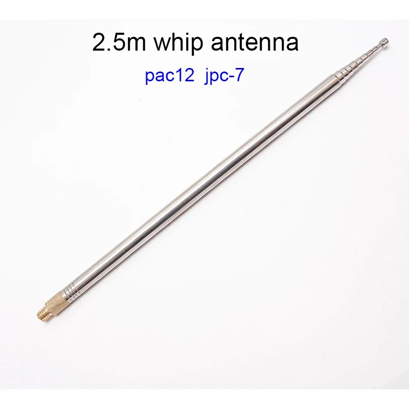 

304 Stainless Steel 2.5m Whip Antenna For Pac-12 JPC-7 Portable Short Wave