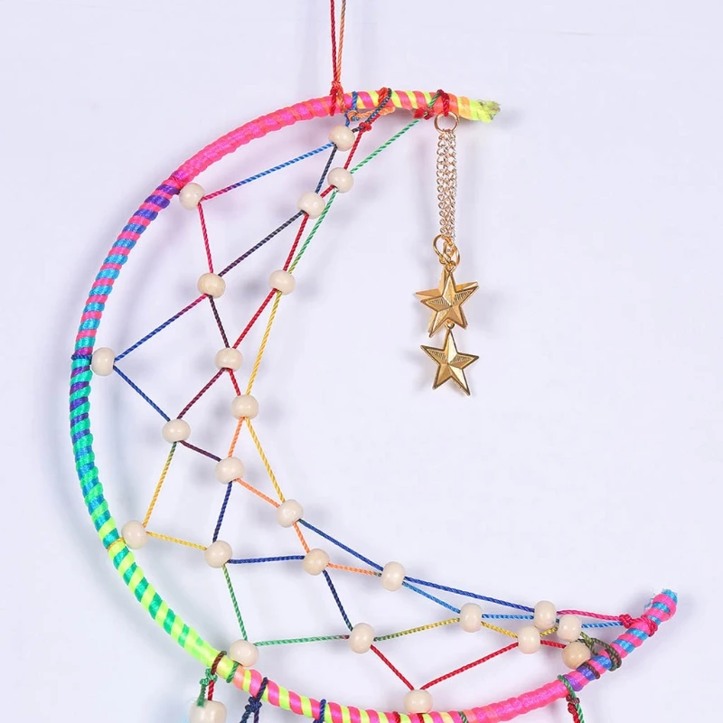 Moon DIY Craft ​Dream Catcher Making Home Wall Decoration