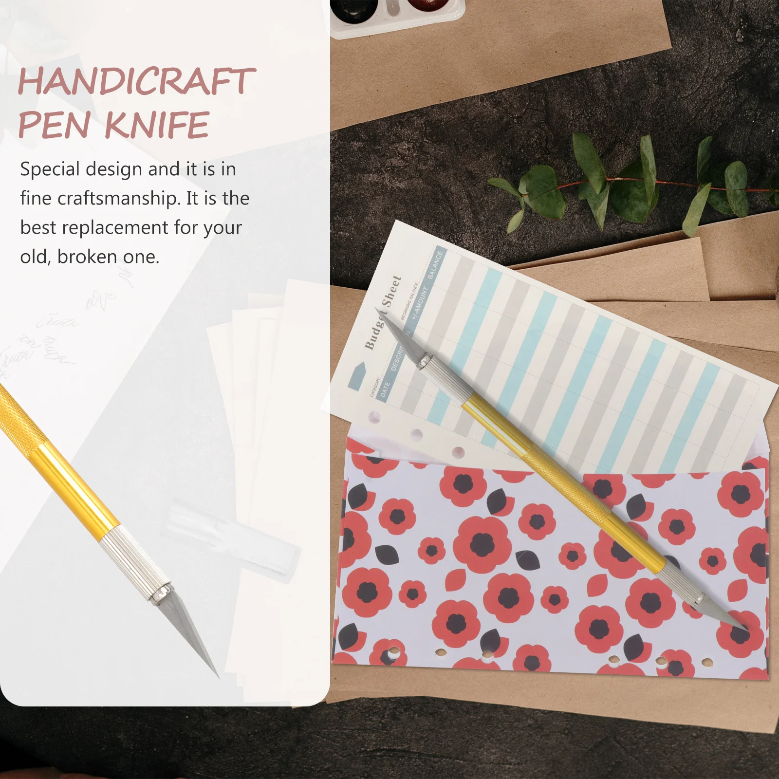 Double Head Pen Carving Cutter Engraving Tool for Rubber Stamp Precision Craft Scrapbooking Paper Cutting Art Pen