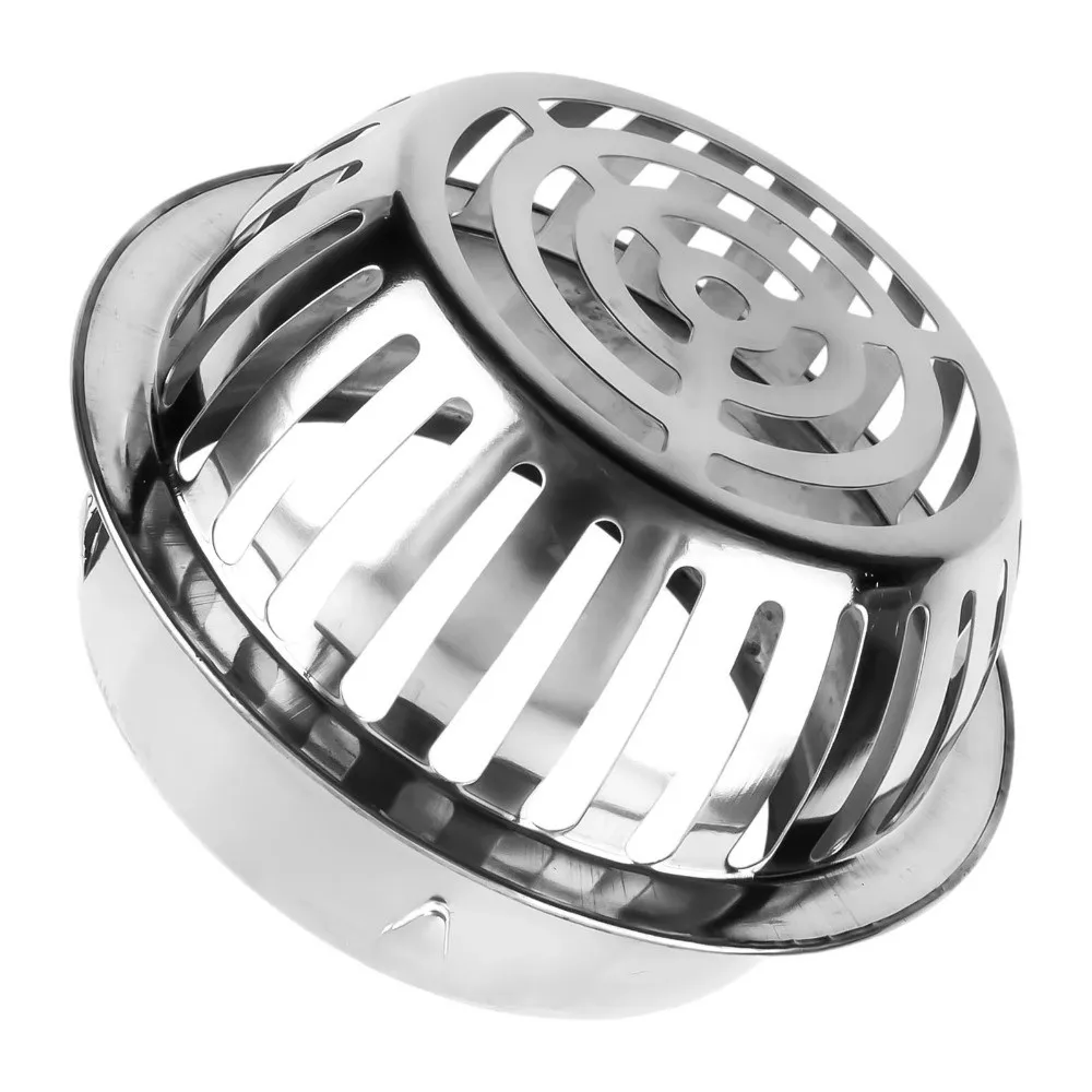 New Stainless Steel Floor Drain Strainer Anti-Clog Convex Drain Cover Large Displacement Slotted Drainage Strainer Roof Drainage