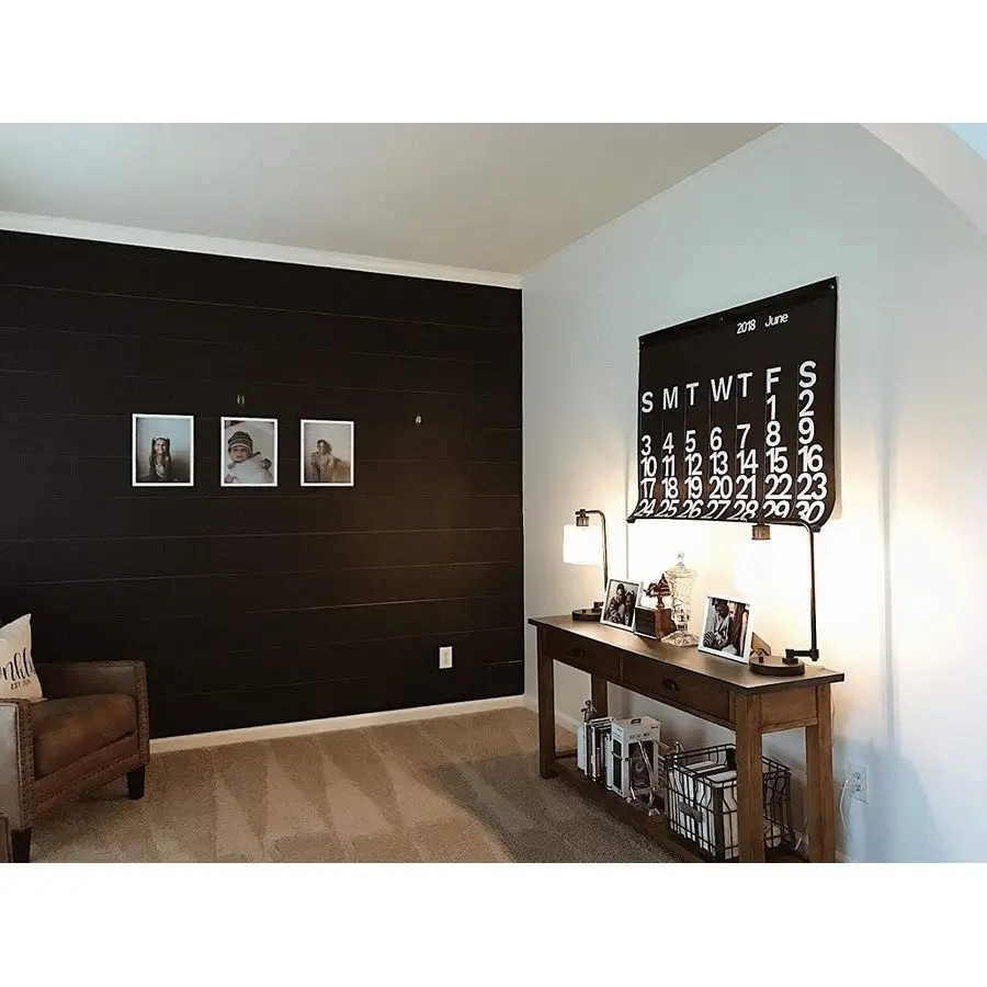 Calendário de parede ano 2026 calendário de parede gigante branco preto 48 x 36 calendário moderno de 12 meses