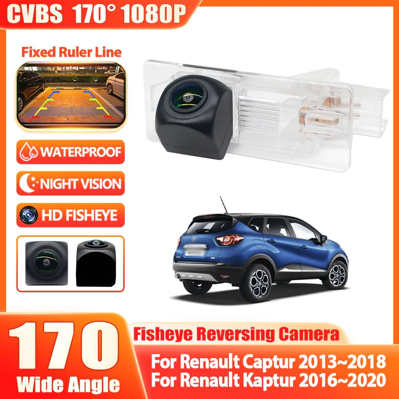 

Автомобильная камера заднего вида для Renault Captur 2013 ~ 2018 HD CCD ночного видения, автомобильная задняя камера заднего вида для Renault Kaptur 2016 ~ 2020