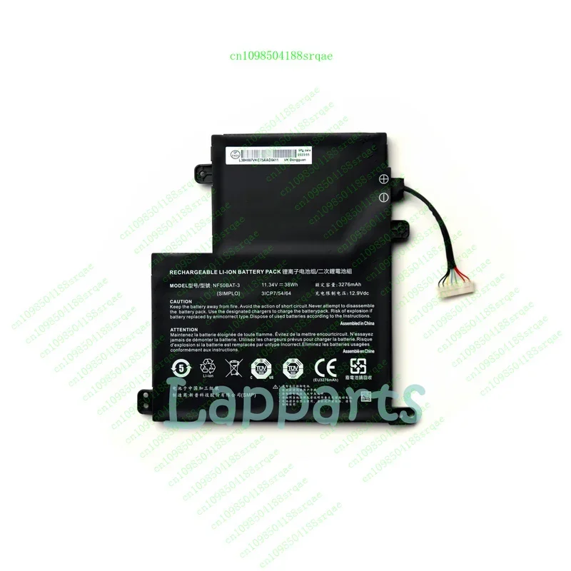 

Genuine NF50BAT-3 6-87-N50VS-31E 6-87-N50VS-31E00 Battery For Clevo NF50 N50%100 test