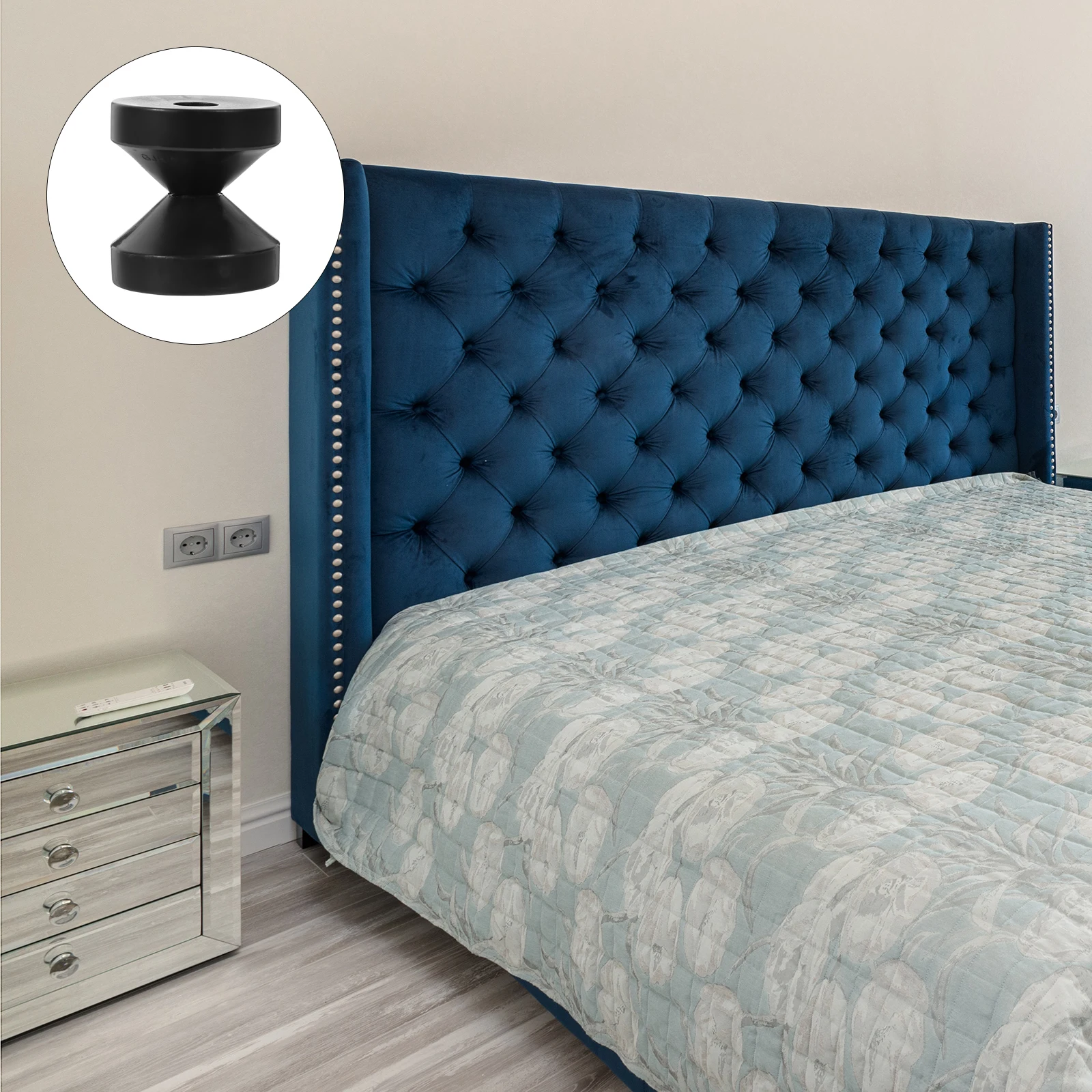 

Adjustable Bed Frame Stabilizer Anti Noise Double Stopper Threaded Headboard Fixer Furniture Protector Sturdy Practical Bedroom