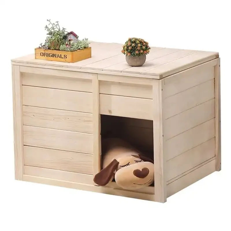 Wood Outdoor Puppy Rabbit Dog House Beds Tents Small Animals Dog House For Pet Jaula Para Perros Cosas De Pajaros Dog Furniture