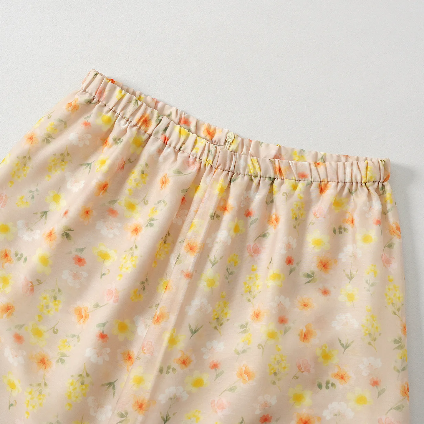 Floral Print Elastic Waist  Skirt Women's Autumn Fashion Individuality Half-length Skirts Standard Fit Zadata Brand