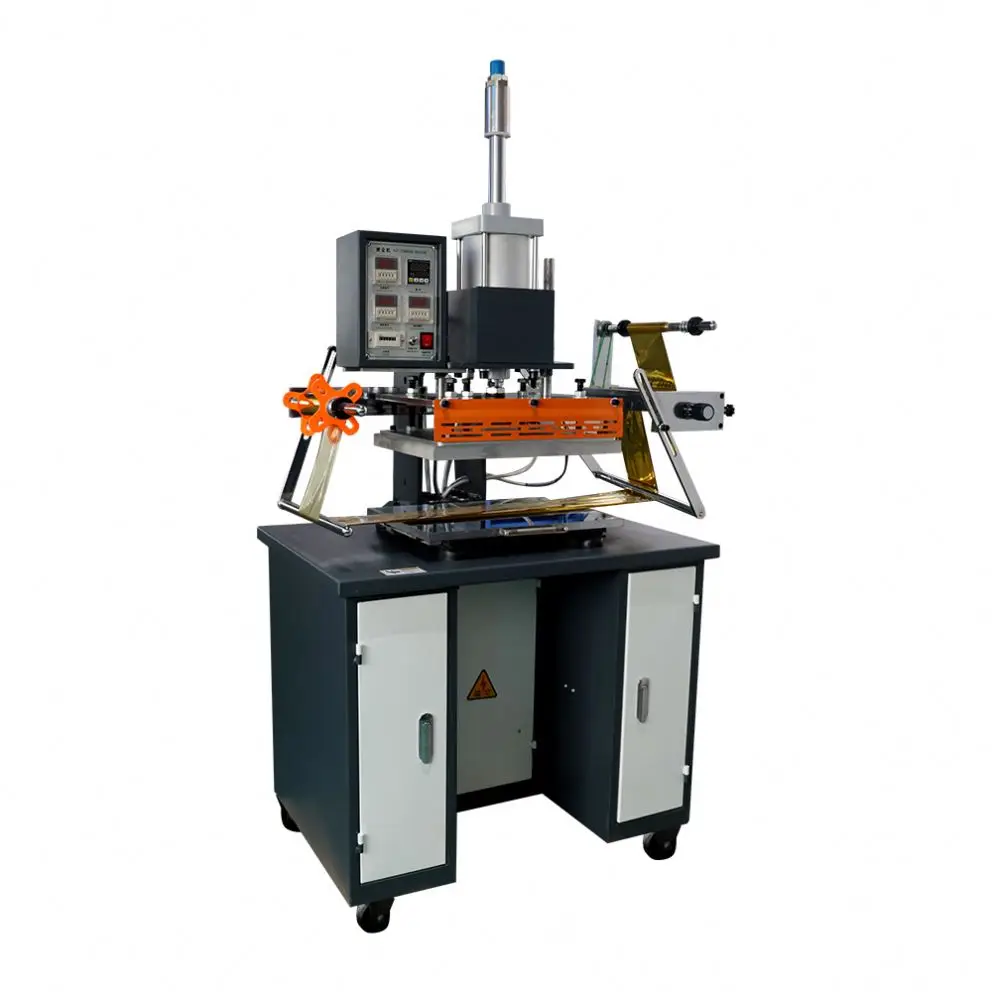 Large New Pneumatic Heat Transfer Printer Press Embossing JD-300 Automatic Hot Foil Stamping Machine for Leather Paper