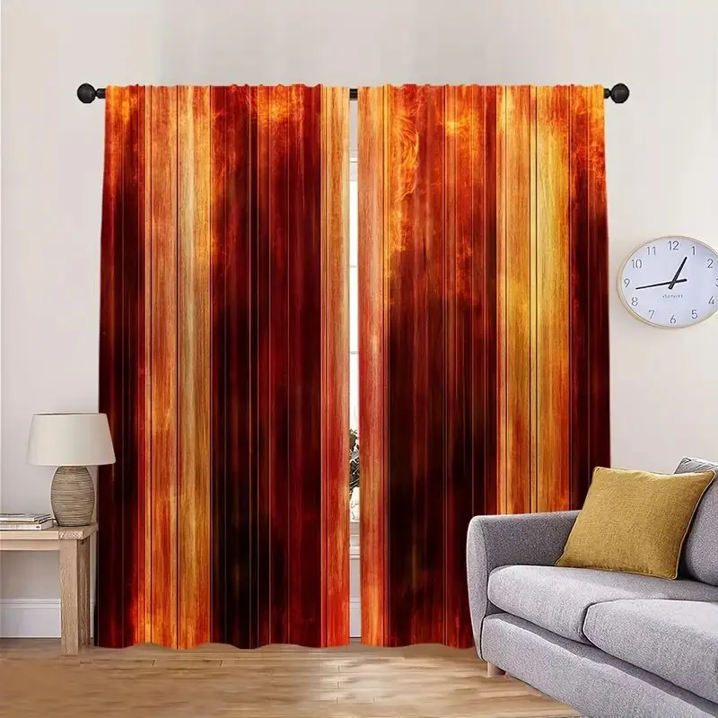 ستائر مطبوعة بنمط برتقالي حديث، ستائر كيس عمود 42*84، غرفة النوم وغرفة المعيشة، ديكور المنزل، ديكور الغرفة #4