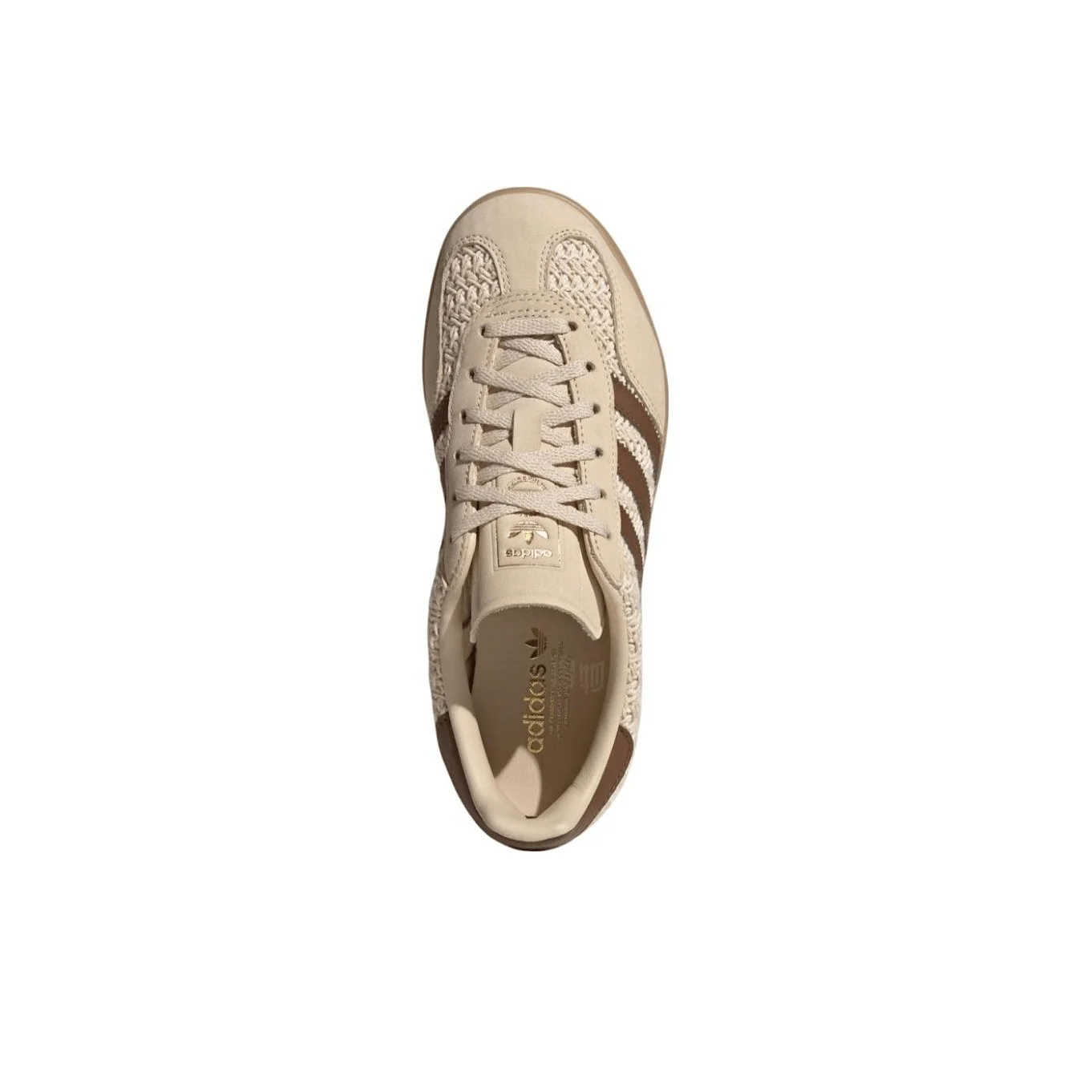Adidas Originals GAZELLE INDOOR Comfortable Versatile Low-Top Sneakers Women's Beige JS1418