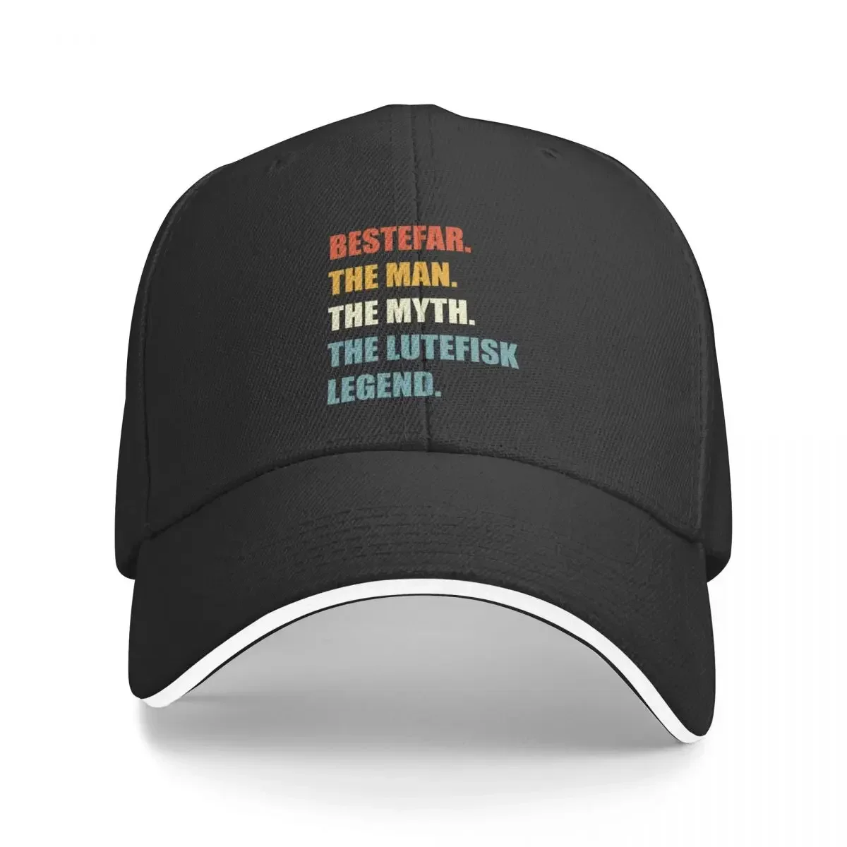 Norwegian Grandpa Bestefar Man Myth Lutefisk Legend Baseball Cap fashionable Golf Hat Hats For Women Men's