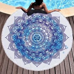 Beach Leisure Resort Creative  Towel Microfiber Round Swimming  Mandala Yoga Mat Adult Large  Bath