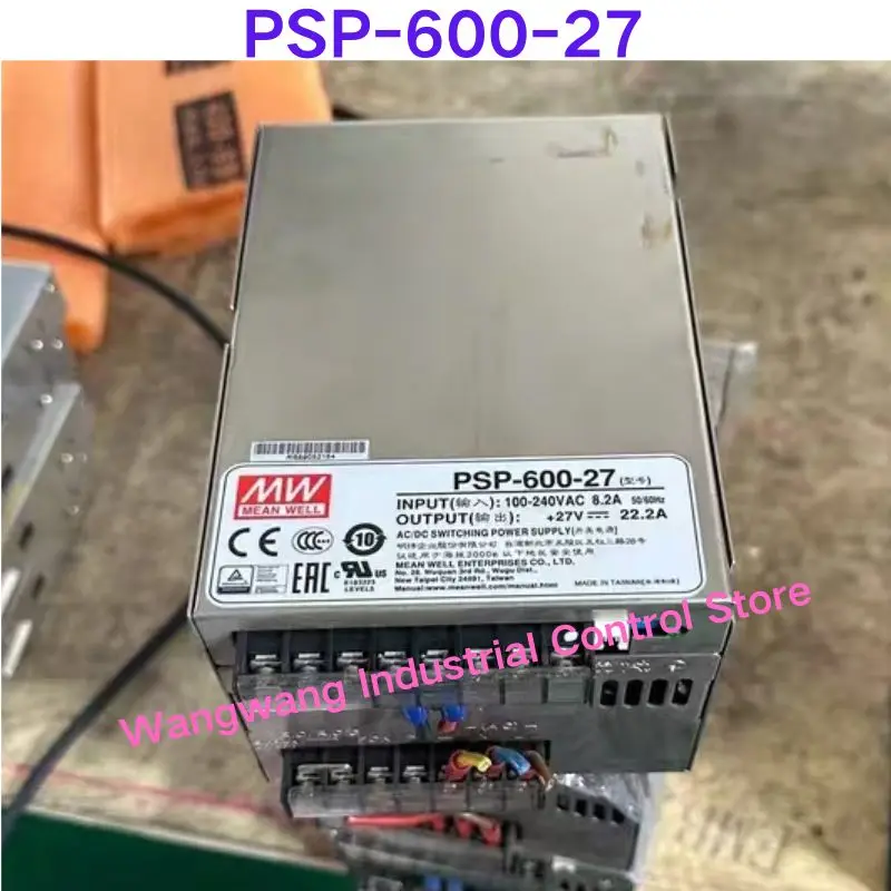 Second-hand test OK , PSP-600-27 Switching Power Supply 600W 27V 22.2A Input 100-240VAC