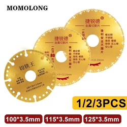 100/115/125mm Angle Grinder Disk Cut Off Wheel Tool Diamond Saw Blade Metal Brazing Iron Rebar Stainless Steel Cutting Discs Set