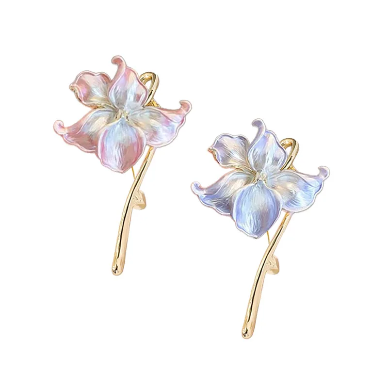 Retro Noble Temperament Water Lily Brooch Artistic Cheongsam Anti Glare Pin Three-dimensional Floral Suit Decoration Accessory