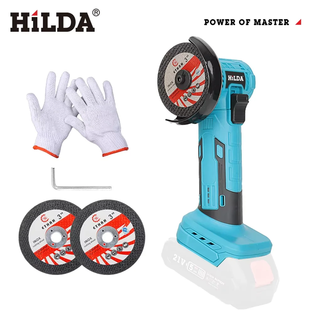 suitable-for-makita-21v-battery-angle-grinder-3-inch-handheld-mini-brushless-household-cordless-grinding-cutting-woodworking