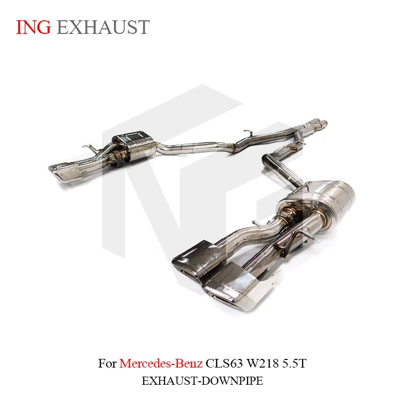 ING Muffler Catback Electronic Valve for Mercedes Benz CLS63 W218 5.5T Stainless Steel 304 Power Race Escape Exhaust system