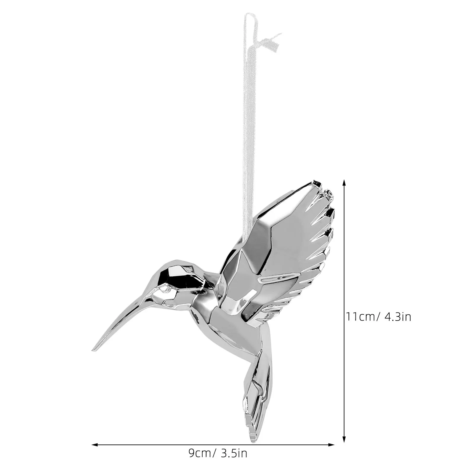 3Pcs Acrylic Hummingbird Ornament Hanging Pendant for Indoor Outdoor Decor Garden Bedroom Party Ceiling Wall Window Light