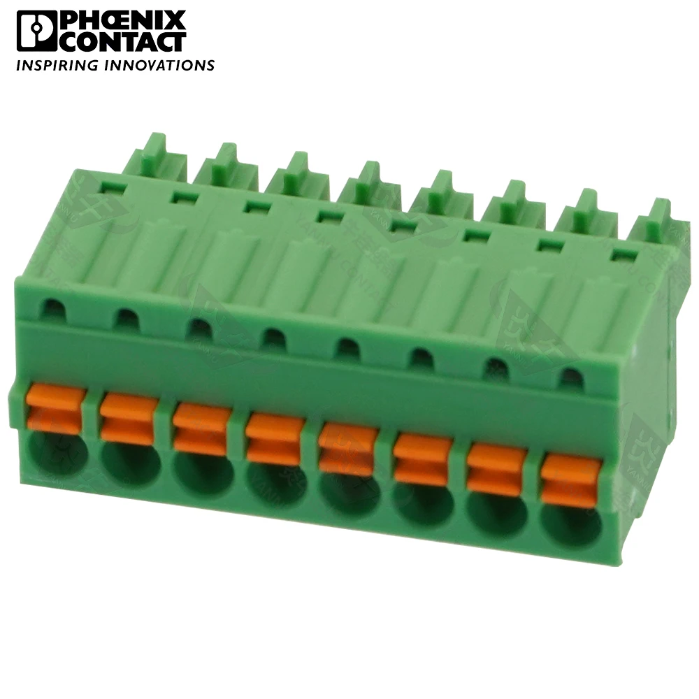 3.81mm Original Genuine Phoenix Contact Connector PCB Pluggable PLUG-IN Terminal Block 8 Pin FK-MCP 1.5 ST 3.81 1851106 8A 160V