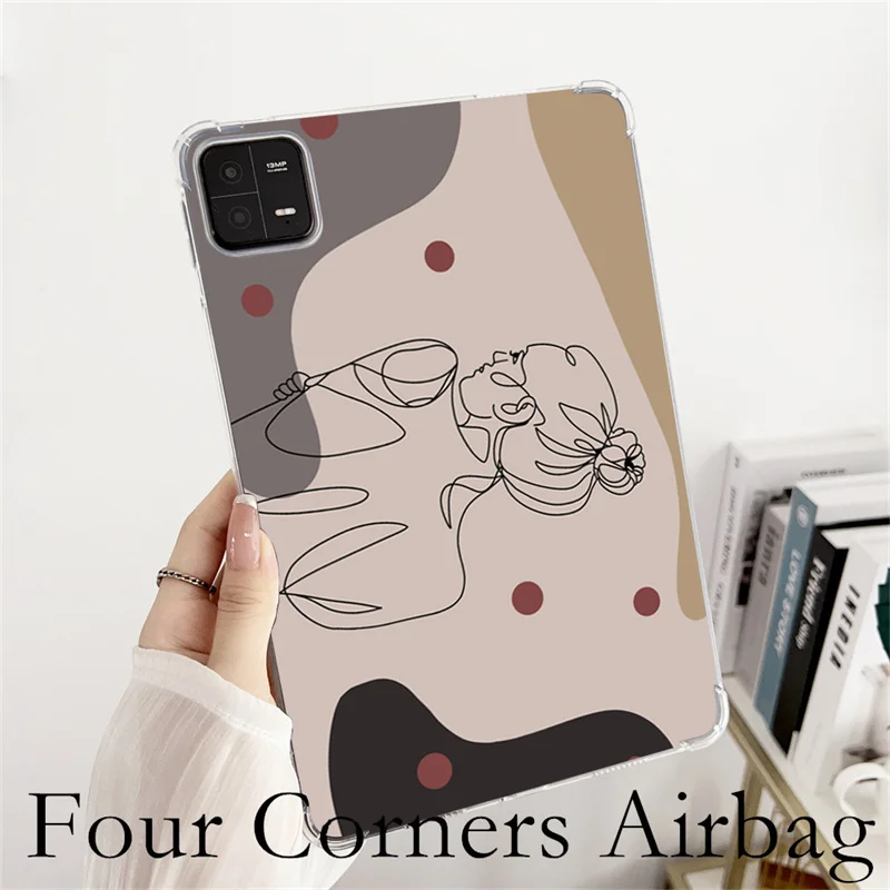 Character Sketch Anti-fall Case for Redmi Pad SE 11 Redmi pad 10.61 Soft Clear Cover for Xiaomi Mi Pad 5 11 Mipad 6 11 pro Funda