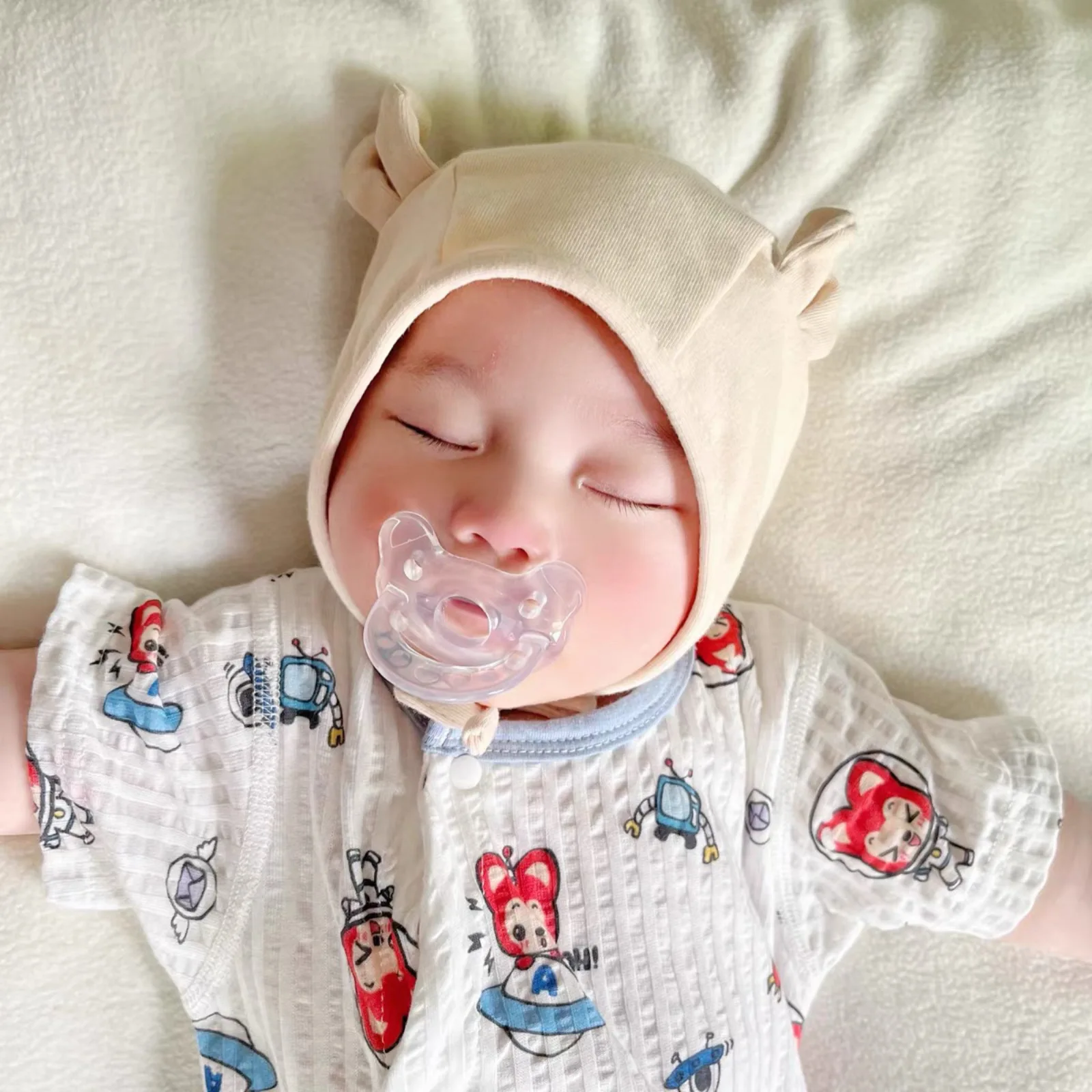 مصاصة ناعمة للغاية للطفل من 0 إلى 6 أشهر ، قطعة أثرية للنوم لحديثي الولادة من 0 إلى 3 أشهر #2