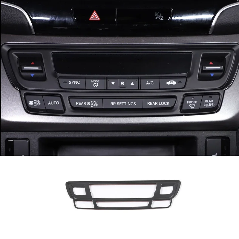 

For Honda Pilot 2015-2022 ABS Car Central Control Air Conditioning Mode Button Frame Cover Trim Stickers Car Accessories