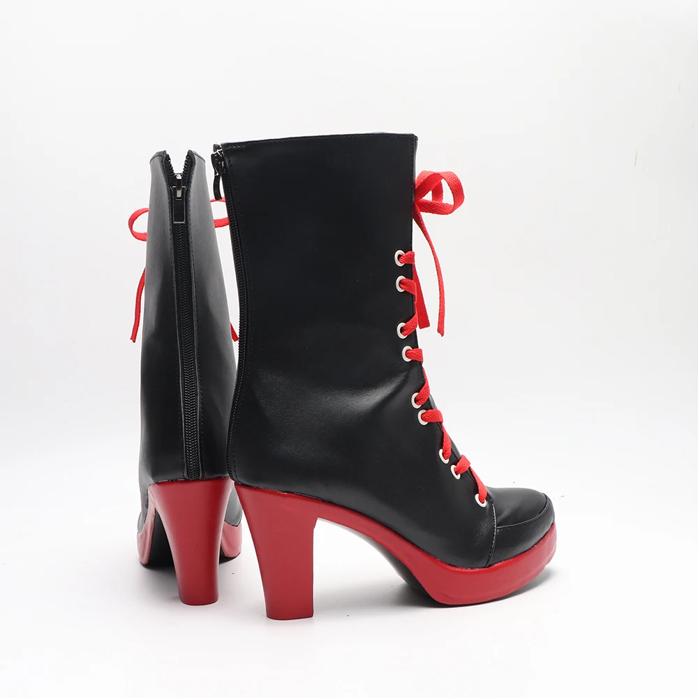 Zapatos de Cosplay Kosaka Wakamo, botas, juego de archivo azul, zapatos de kimono bonitos de Anime para mujer, traje de Carnaval de Halloween con