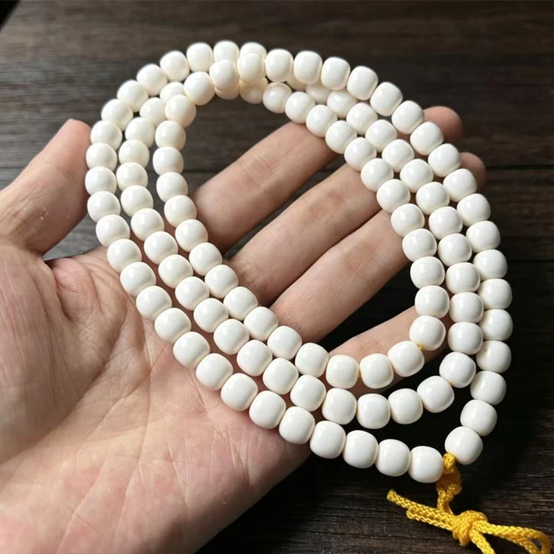 

Antler traditional beads 108-bead Buddhist bracelet long string bone products neck pendant accessories