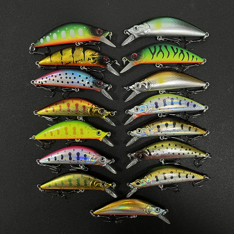Hot Selling Trout Fishing Lures 50mm 4.5g Sinking Minnow Lure 50S Artificial Hard Bait Freshwater Fishing Twitch Bait Equipment