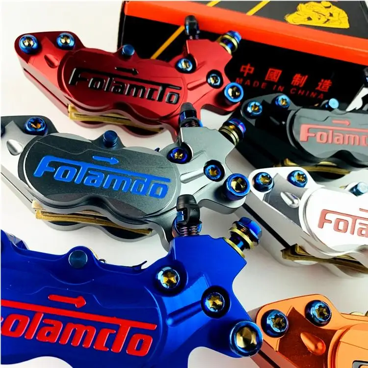 Zaciski hamulcowe Zacisk hamulca tarczowego motocykla Prawy Lewy 4 Tłok 40 mm Do BWS RSZ CNC Honda cbr 1000