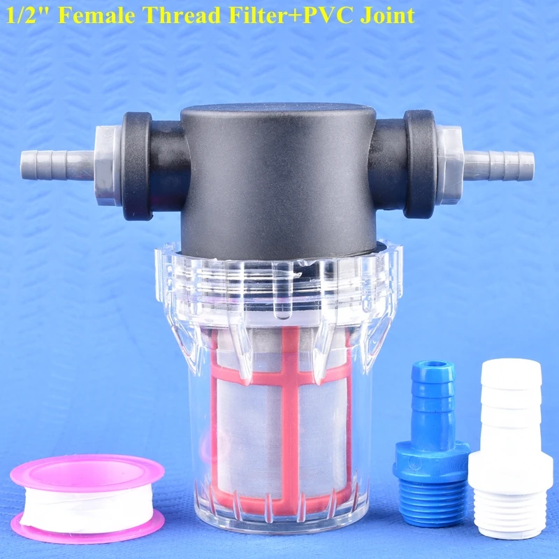 

Garden Watering Filter 1/2" To 8~16mm Pagoda Joints Agricultural Irrigate Strainer Aquarium Fish Tank Water Impurity Filtration