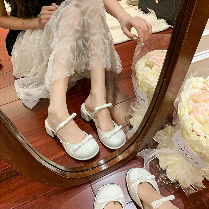 Sandal Busur Mary Jane Baotou - Women'S Accessories Trends 2025 ulasan dan harga