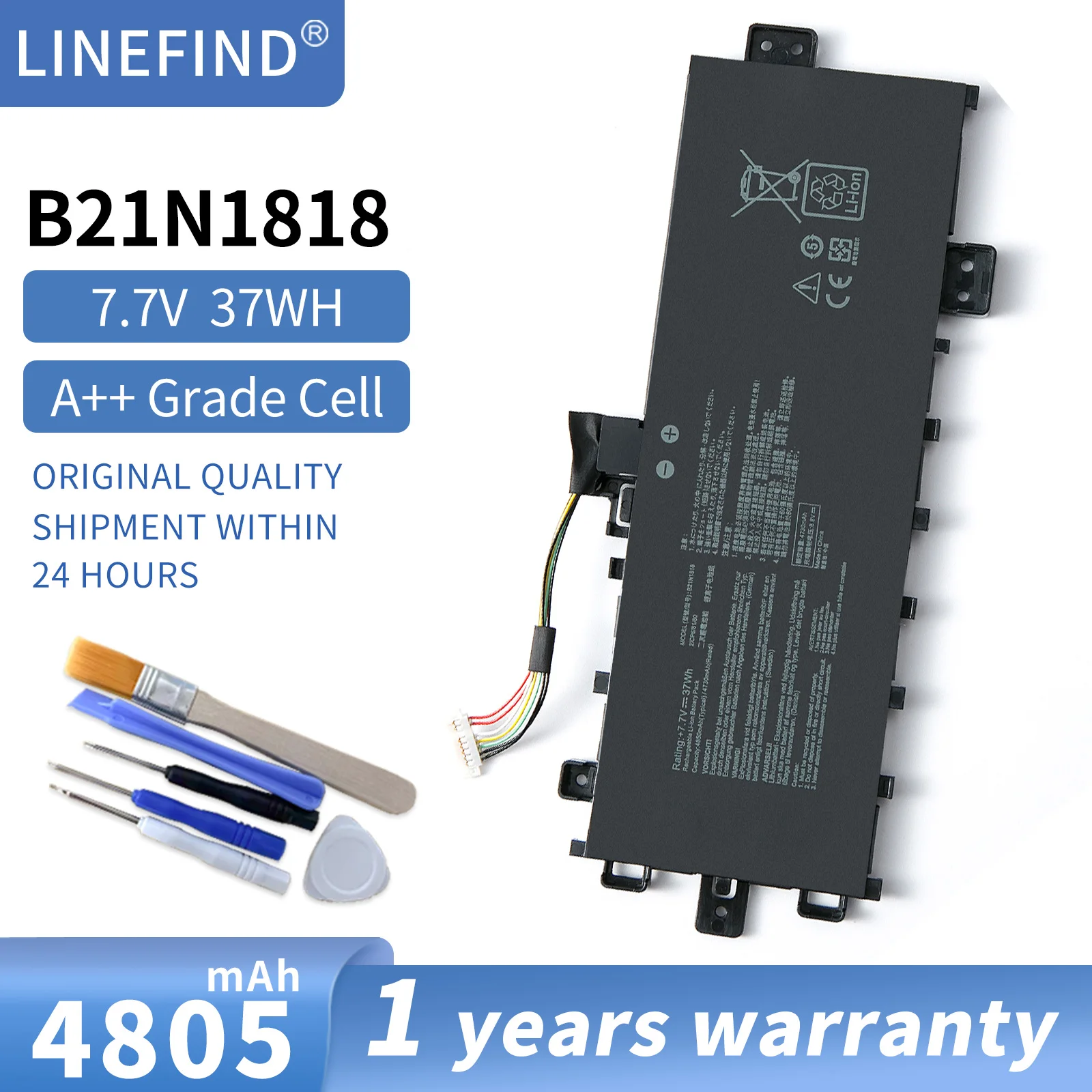 B21N1818 Laptop Battery For ASUS VivoBook 17 X712 X712FA X712FB B21N1818-2 C21N1818 B21N1818-3 B21N1818-1