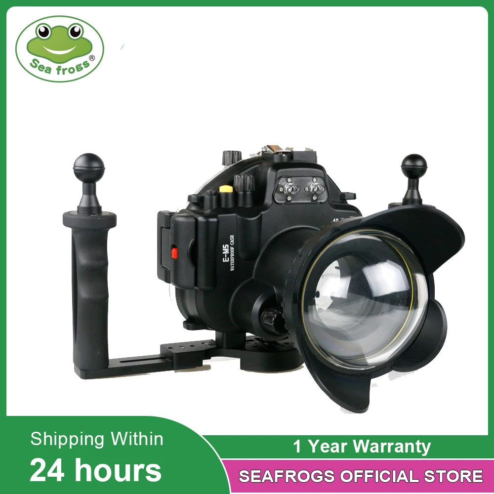 

Seafrogs 40m Waterproof Underwater Camera Housing For Olympus E-M5 Diving Case