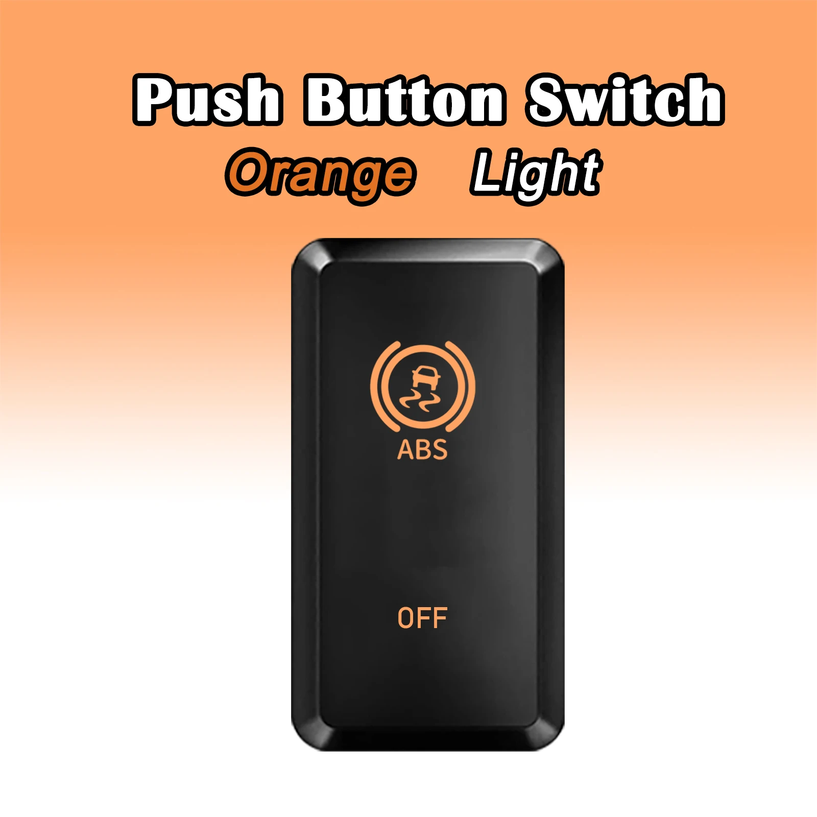 

3A 12V ABS OFF Кнопочный переключатель с оранжевой подсветкой и жгутом проводов для Toyota Land Cruiser Prado 120s Tacoma FJ Cruiser
