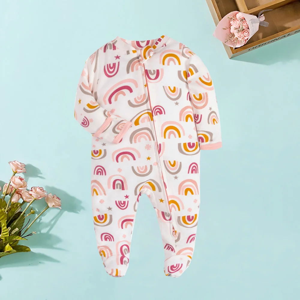 Four Seasons Newborn Baby Rompers Jumpsuit suit Baby Clothes for Girls Long Sleeve Jumpsuit overalls Baby Clothing Baby Romper