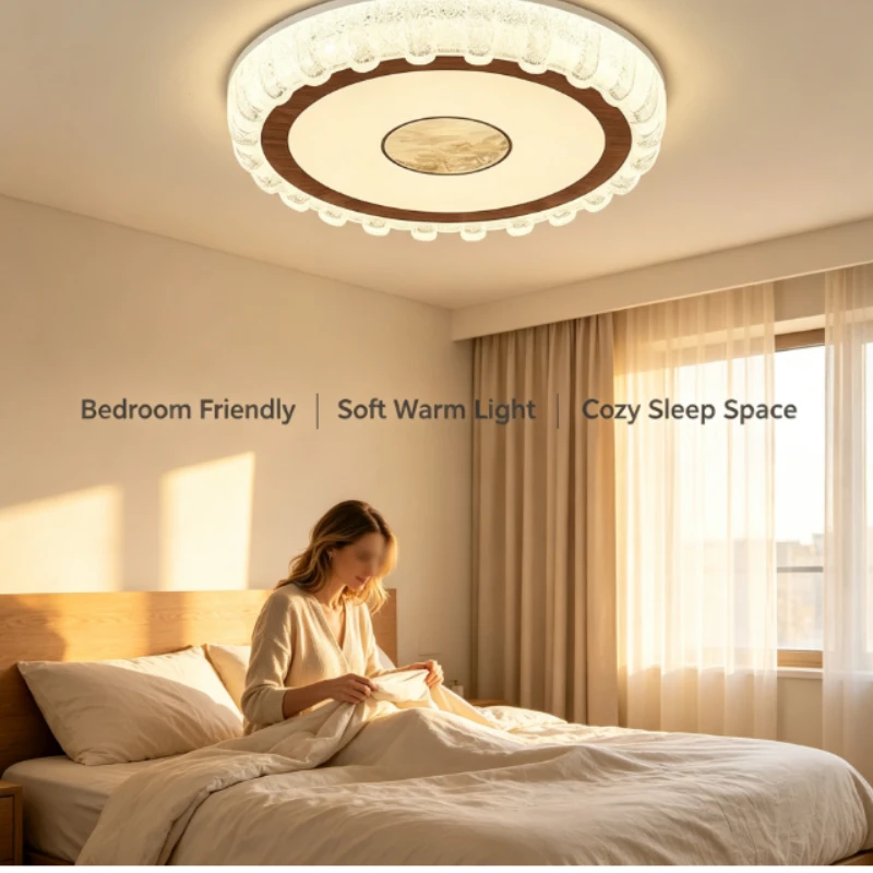 Led Ceiling Lamp With Square Brass Housing And Cloud Pattern Diffuser For Office Reading Nook
