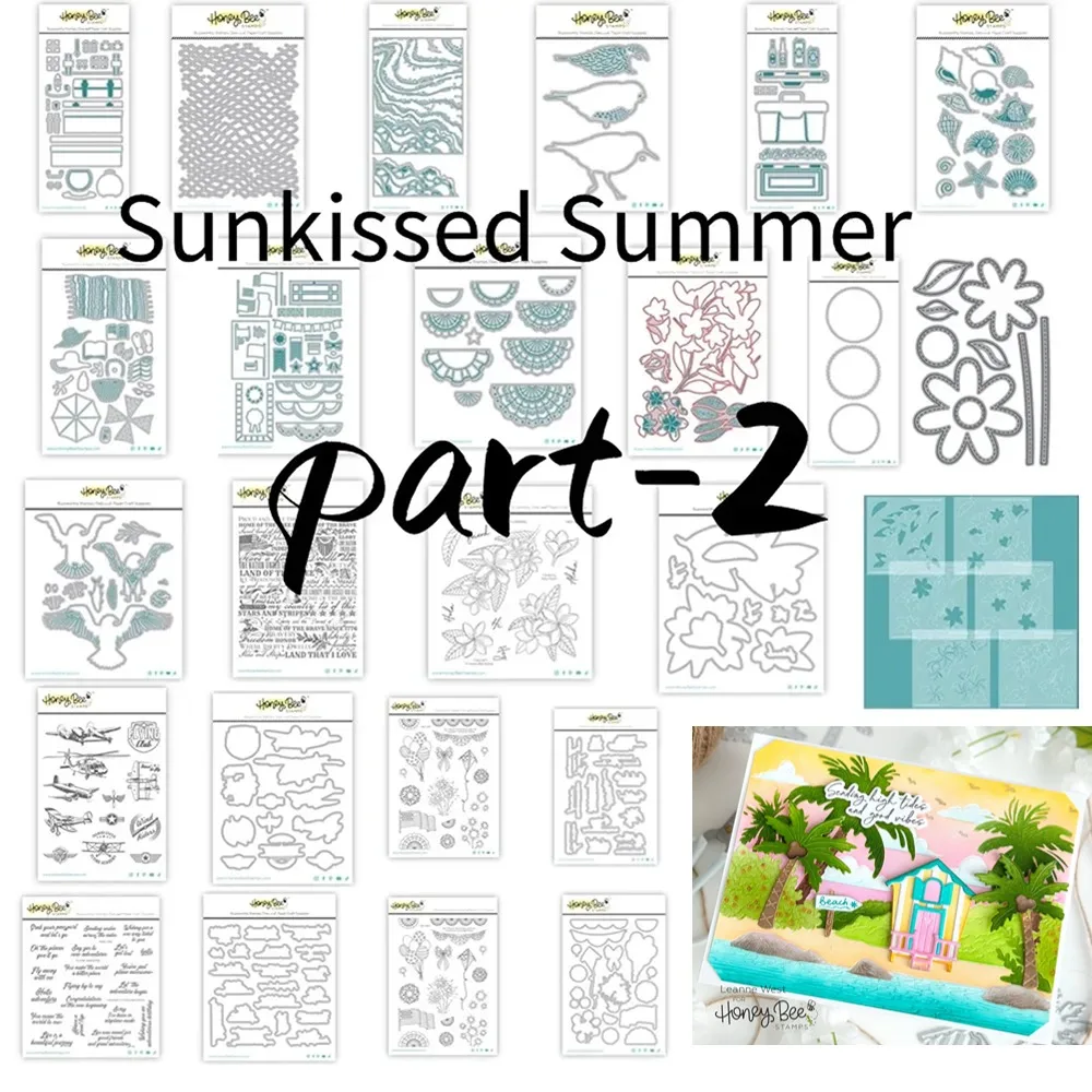 【Sunkissed Summer part-2】Front Porch Summer Dies Scrapbook Diary Decoration Stencil Embossing Template DIY Greeting Card Handmad