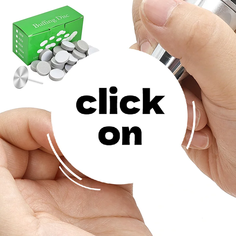 50개 네일 버핑 디스크 20mm 폴리싱 샌드피스 빠른 네일 폴리싱 매니큐어 도구 액세서리 네일 키트 전문가용 세트