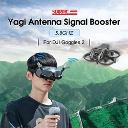 For DJI Goggles 2 Yagi Antenna Signal Booster Range Extender 5.8Ghz for DJI Avata Drone VR Glasses Flying Amplifier Accessories